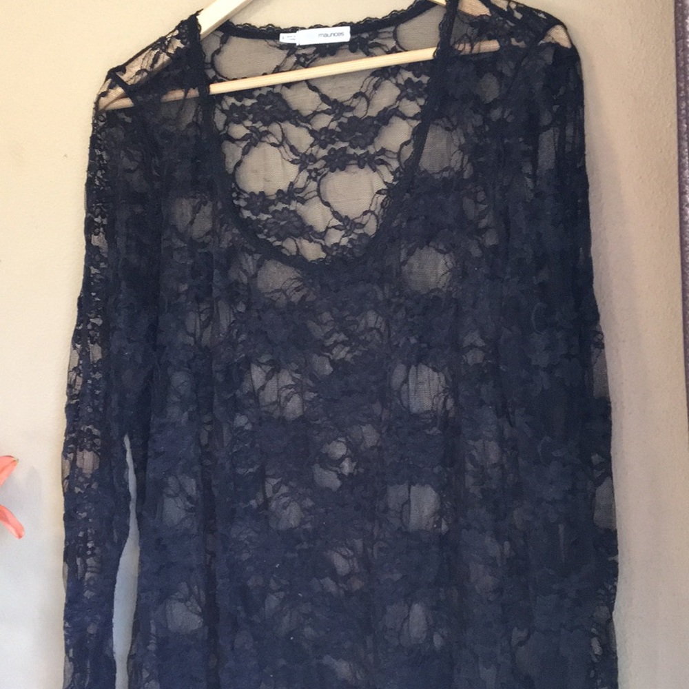 Maurice’s black lace top